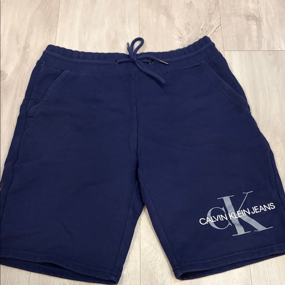 Calvin Klein Men's Dark Blue Athletic Shorts